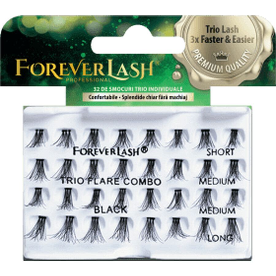 ForeverLash Gene trío individual postizo combo, 1 pieza