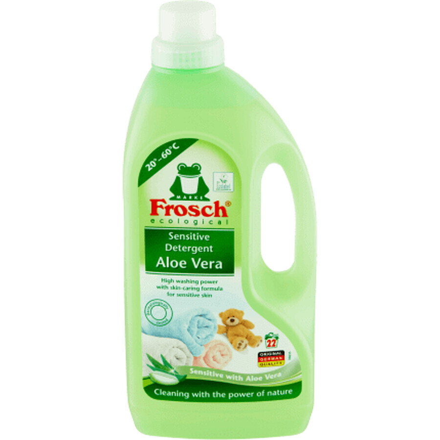 Lessive liquide à l'aloès de Frosch 22 lavages, 1,5 l