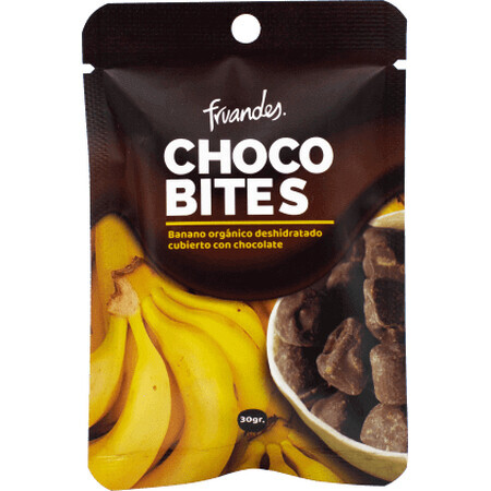 Fruandes Banane disidratate ricoperte di cioccolato, 30 g