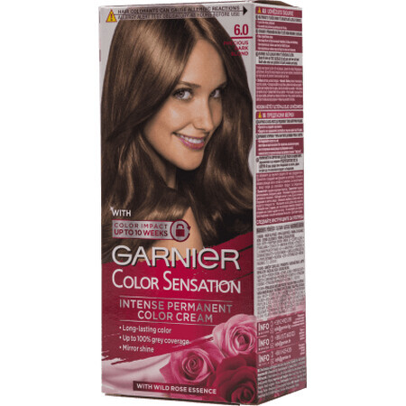 Garnier Color Sensation Tinte Permanente 6.0 Rubio Claro, 1 ud.