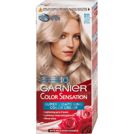 Garnier Color Sensation Tinte Permanente S11 rubio ultra ahumado, 1 ud.