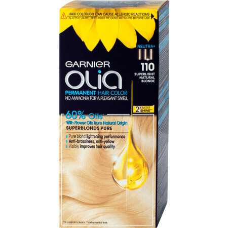 Garnier Olia Coloration permanente sans ammoniaque 11.0 Blond très clair, 1 pc