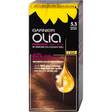 Garnier Olia Teinture permanente sans ammoniaque 5.3 brun doré, 1 pc