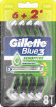 Gillette B3 Sensitive maquinilla de afeitar, 8 pcs