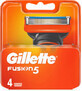 Recambios de cuchillas de afeitar Gillette Fusion, 4 unidades