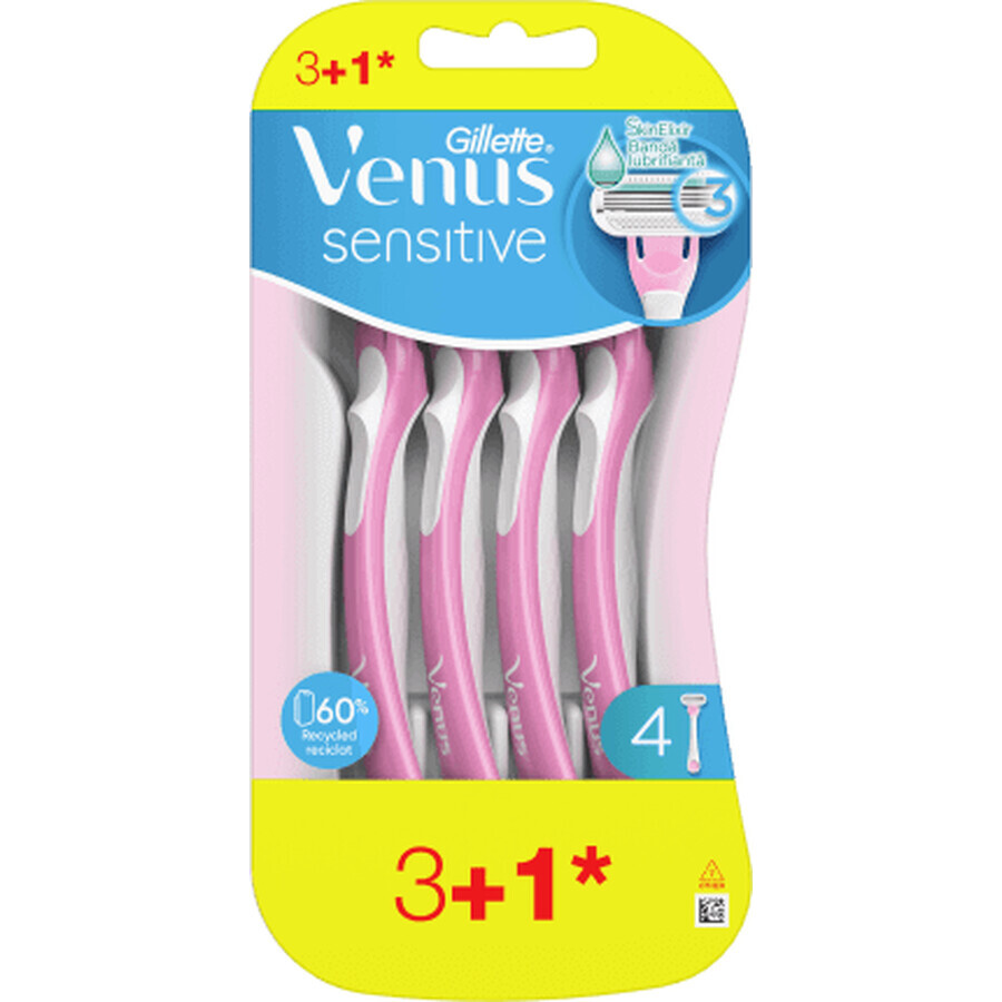 Gillette Venus Rasierapparat für empfindliche Haut, 4 Stück