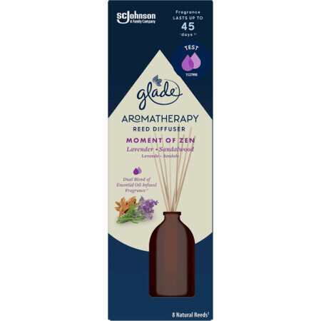 Glade Aromatherapy Moment of Zen Varillas Perfumadas, 80 ml