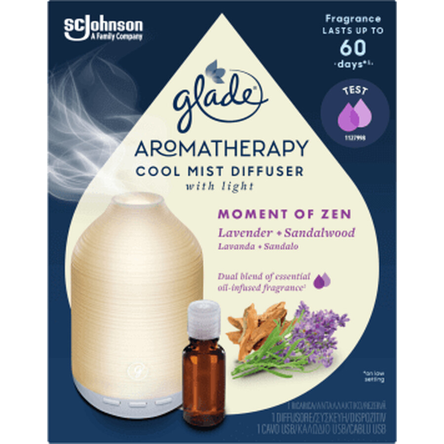 Difusor de Aceites Esenciales Glade Aromaterapia Momento de Zen, 17,4 ml