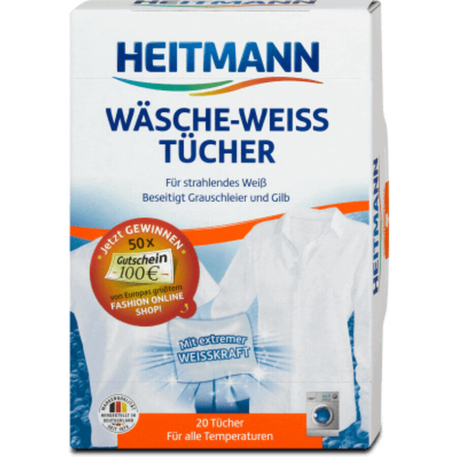 HEITMANN Salviette bianche per bucato, 20 pz