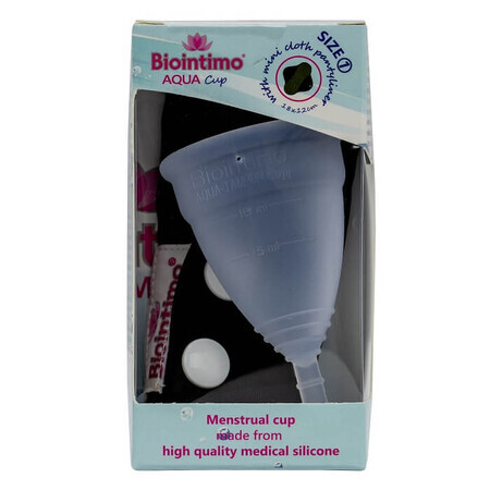 Copa menstrual tamaño 1 Biointimo Aqua-Tampon CUP, Denticare-Gate Kft