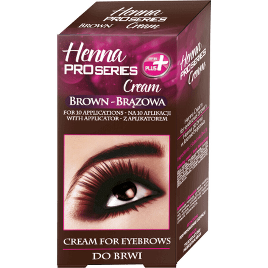 Henna Vopsea cremă pentru sprâncene Brown, 15 ml