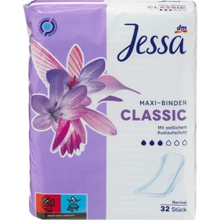 Serviettes hygiéniques Jessa Classic, 32 pièces