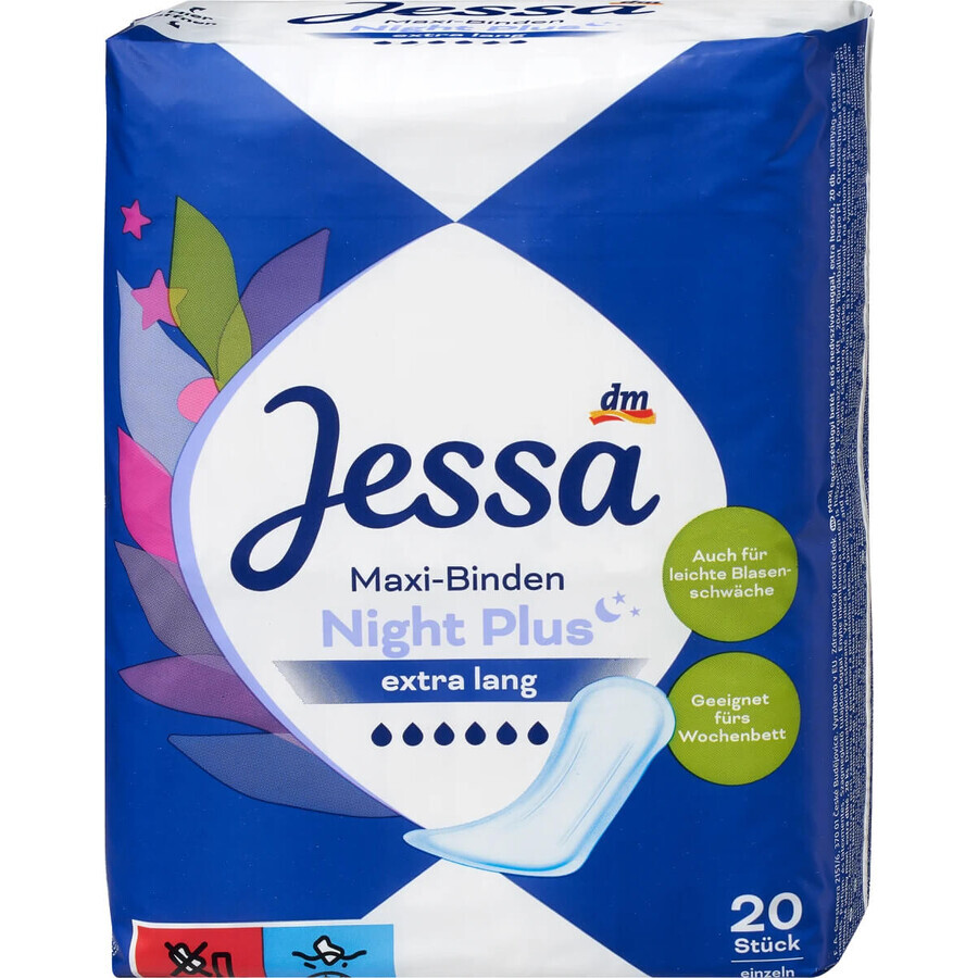 Jessa Absorberende maxi nacht plus, 20 stuks