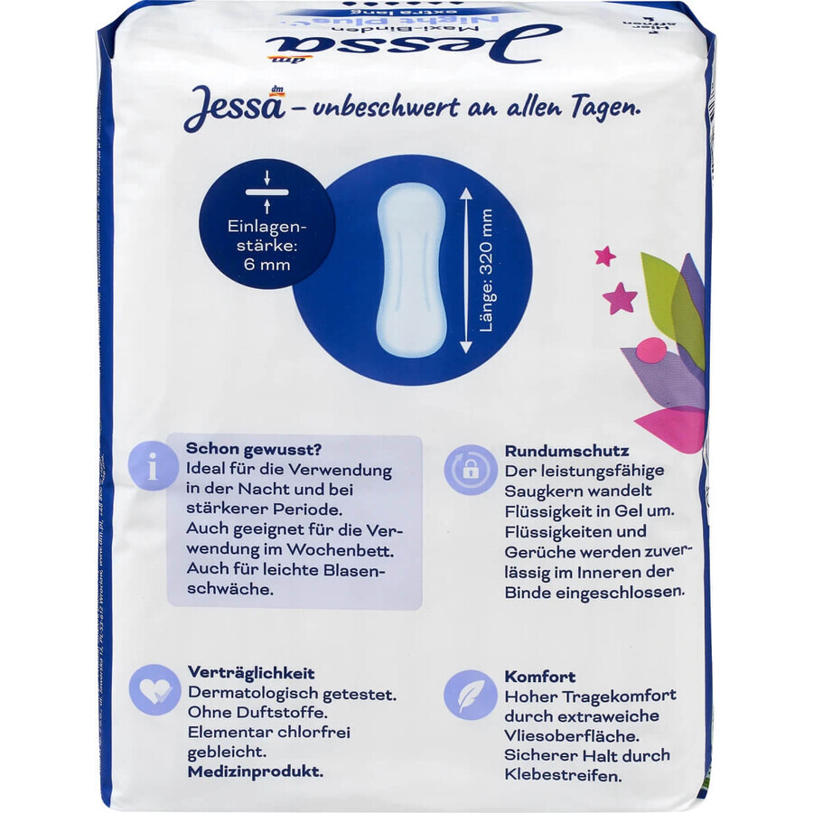 Jessa Absorberende maxi nacht plus, 20 stuks