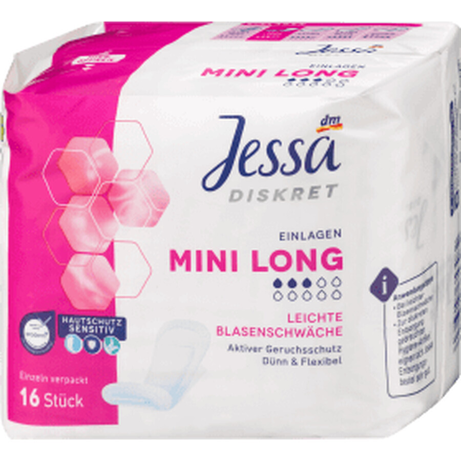 Jessa Absorbentes incontinencia mini largo, 16 uds.