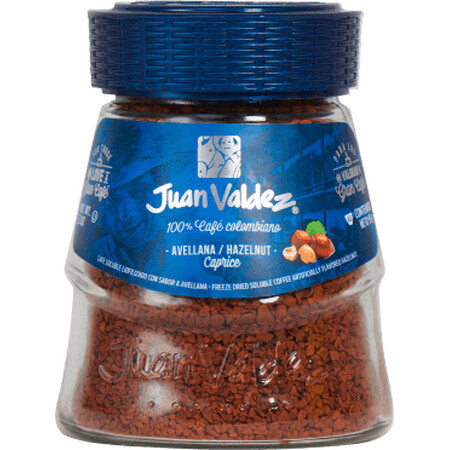 Juan Valdez Cafea solubilă cu aromă de alune de pădure, 95 g