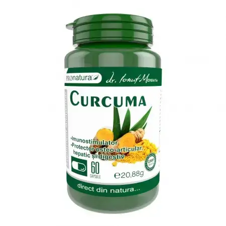 Kurkuma, 60 capsules, Pro Natura