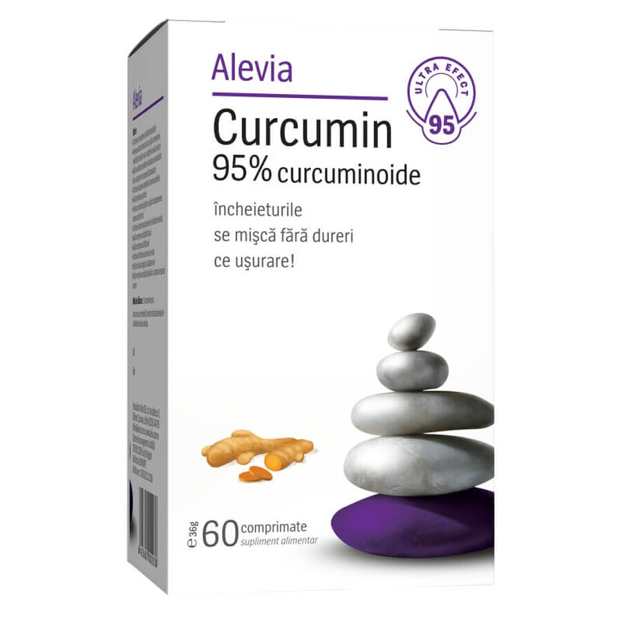 Curcumina 95% curcuminoide, 60 comprimidos, Alevia