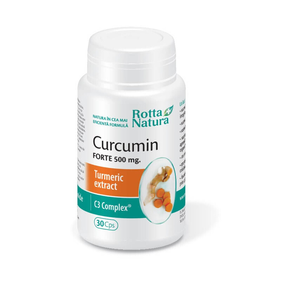 Curcumina Forte 500mg, 30 cápsulas, Rotta Natura