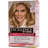 Loreal Paris EXCELLENCE CREME Tinte permanente con amoníaco 9.1, 1 ud.