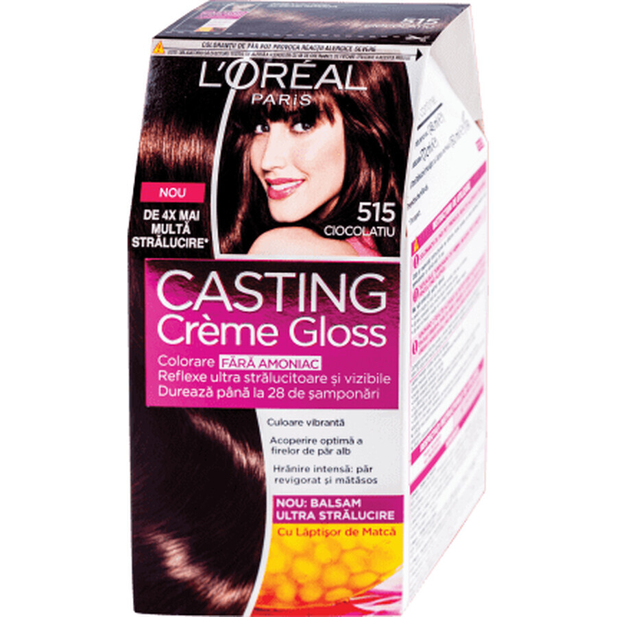 Loreal Paris CASTING CREME GLOSS Tinte de cabello 515 chocolate, 1 unidad