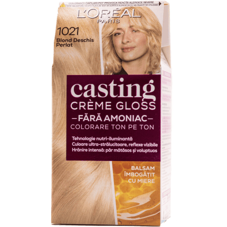 Loreal Paris CASTING CREME GLOSS Teinture pour cheveux 1021 blond clair, 1 pc