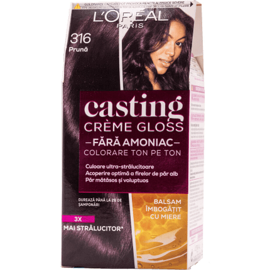 Loreal Paris CASTING CREME GLOSS Hair dye 316 plum, 1 piece