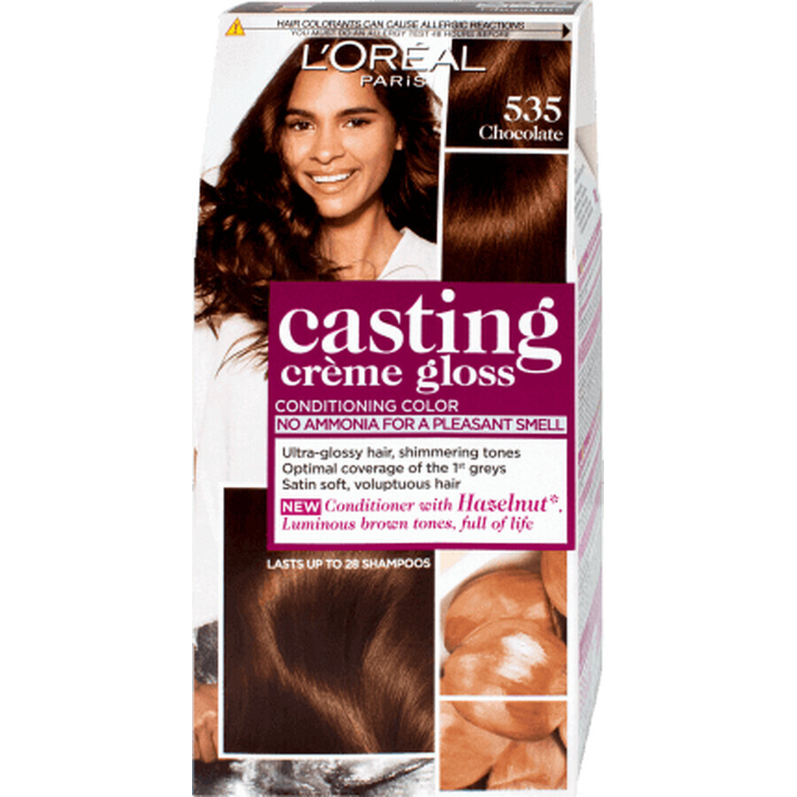 Loreal Paris CASTING CREME GLOSS Haarfarbe 535 chocolate, 1 Stück