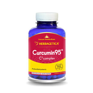 Curcumin95+ Complejo C3, 120 cápsulas, Herbagetica