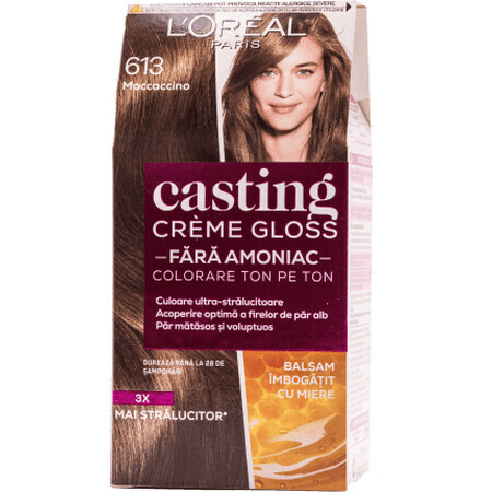 Loreal Paris CASTING CREME GLOSS Haarfarbe 613 eisgekühlt mocaccino, 1 Stück