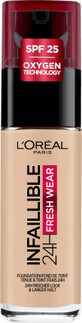 Loreal Paris Infaillible 32H Base de maquillaje Fresh Wear 130 True Beige, 30 ml