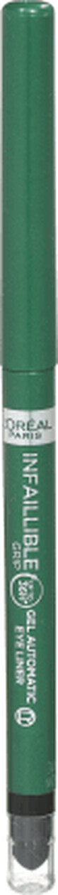 Loreal Paris Infaillible Grip Gel L&#225;piz de Ojos Autom&#225;tico Verde Esmeralda, 1 ud.