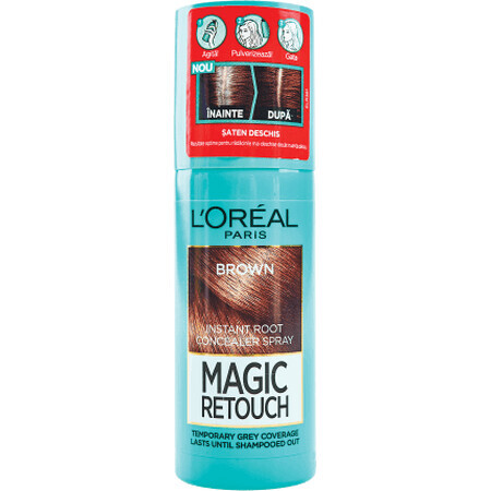 Loreal Paris MAGIC RETOUCH Spray Camuflaje Raíces Marrones, 75 ml