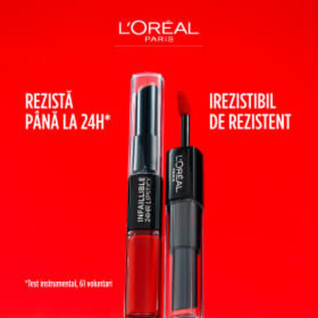 Loreal Paris Rossetto infallibile lunga durata 502, 6,4 ml