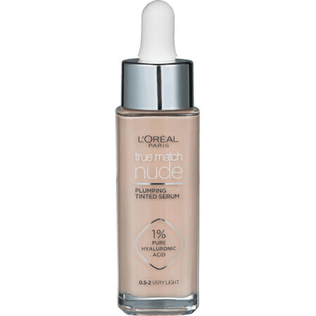 Loreal Paris Suero True Match Nude 0,5-2 Muy Claro, 30 ml