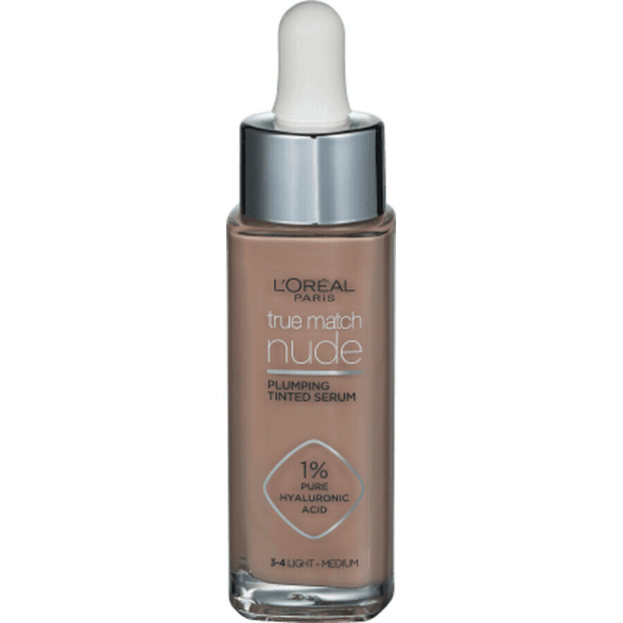 Loreal Paris True Match Nude Serum 3-4 Light Medium, 30 ml