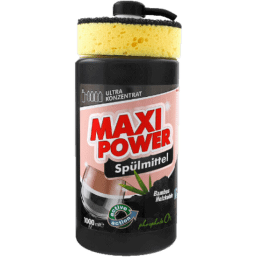 Maxi Power Detergente lavavajillas Maxi Power carbón negro, 1 l