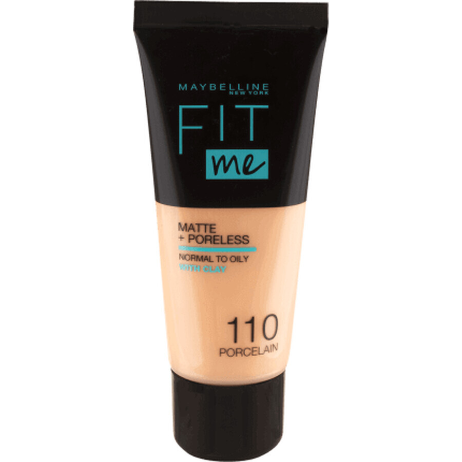 Maybelline New York Fit Me Matte & Poreless fond de ten 110 Porcelain, 30 ml