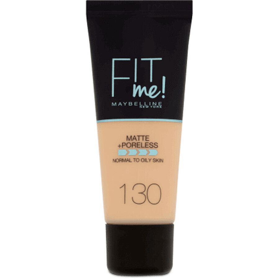 Maybelline New York Base de maquillaje Fit Me Matte &amp; Poreless 130 Buff Beige, 30 ml