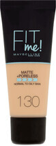 Maybelline New York Base de maquillaje Fit Me Matte &amp;amp; Poreless 130 Buff Beige, 30 ml