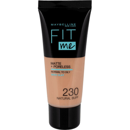 Maybelline New York Fond de teint Fit Me Matte & Poreless 230 Natural Buff, 30 ml