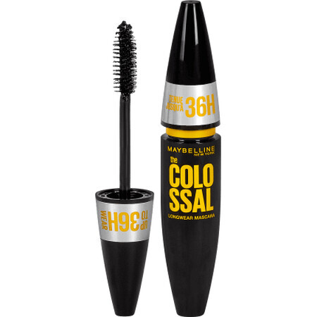 Maybelline New York The Colossal 36H Máscara de pestañas waterproof 01 Negro, 10 ml