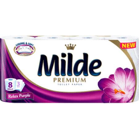 Milde Papel higiénico blanco ultrasuave, 8 unidades