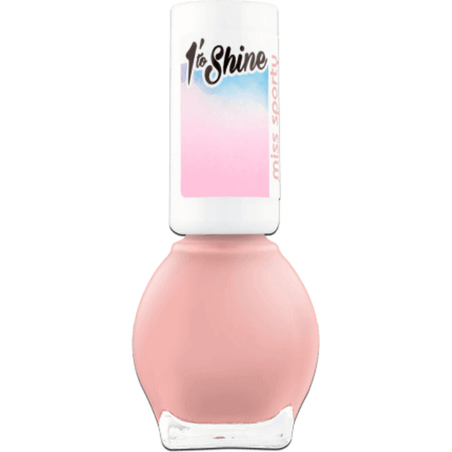 Miss Sporty 1 Minute to Shine Smalto per unghie 040 Candy Floss, 7 ml