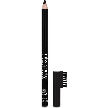 Crayon à sourcils Miss Sporty 001 Noir, 4 g