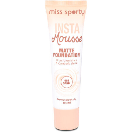 Fondotinta Miss Sporty Insta Mousse Matte 002 Sabbia, 30 ml