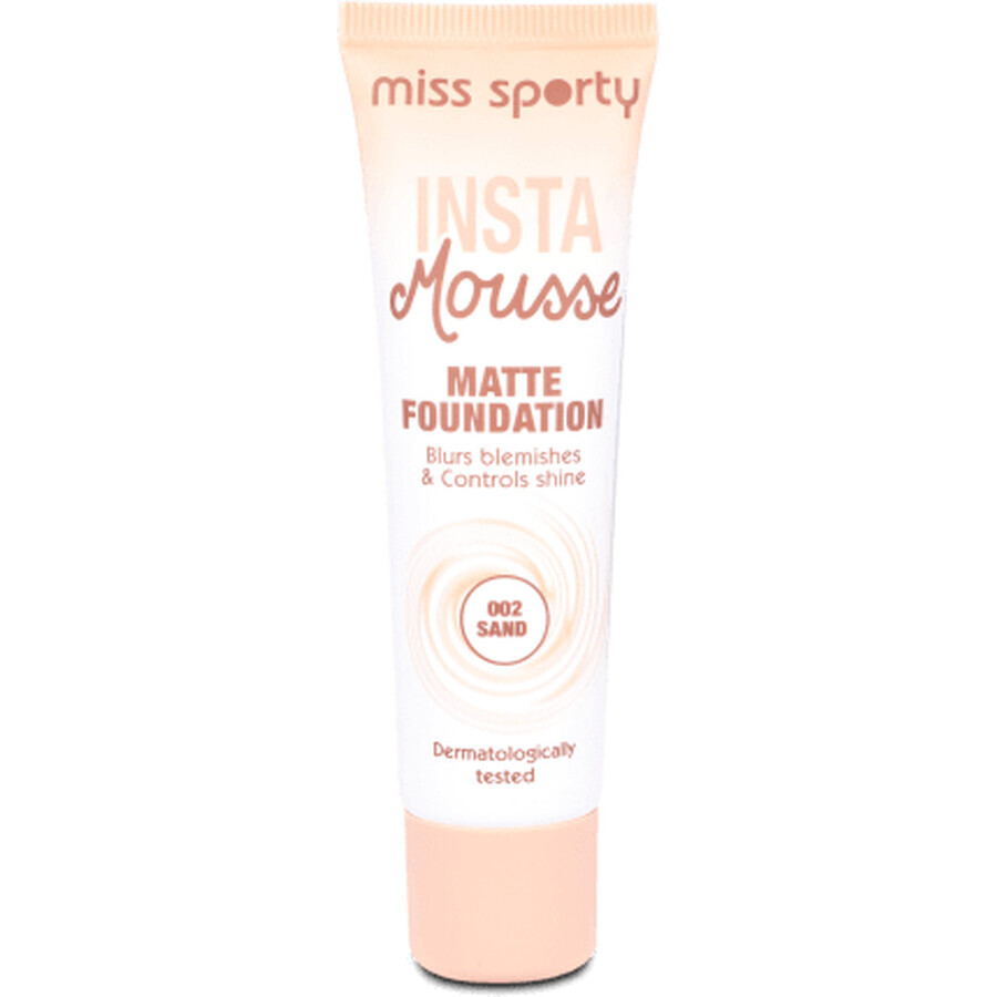 Fondotinta Miss Sporty Insta Mousse Matte 002 Sabbia, 30 ml