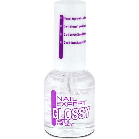 Miss Sporty Nail Expert Glossy base &amp; top coat, 8 ml