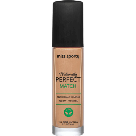 Miss Sporty Naturally Perfect Match foundation 150 Rose Vanilla, 30 ml