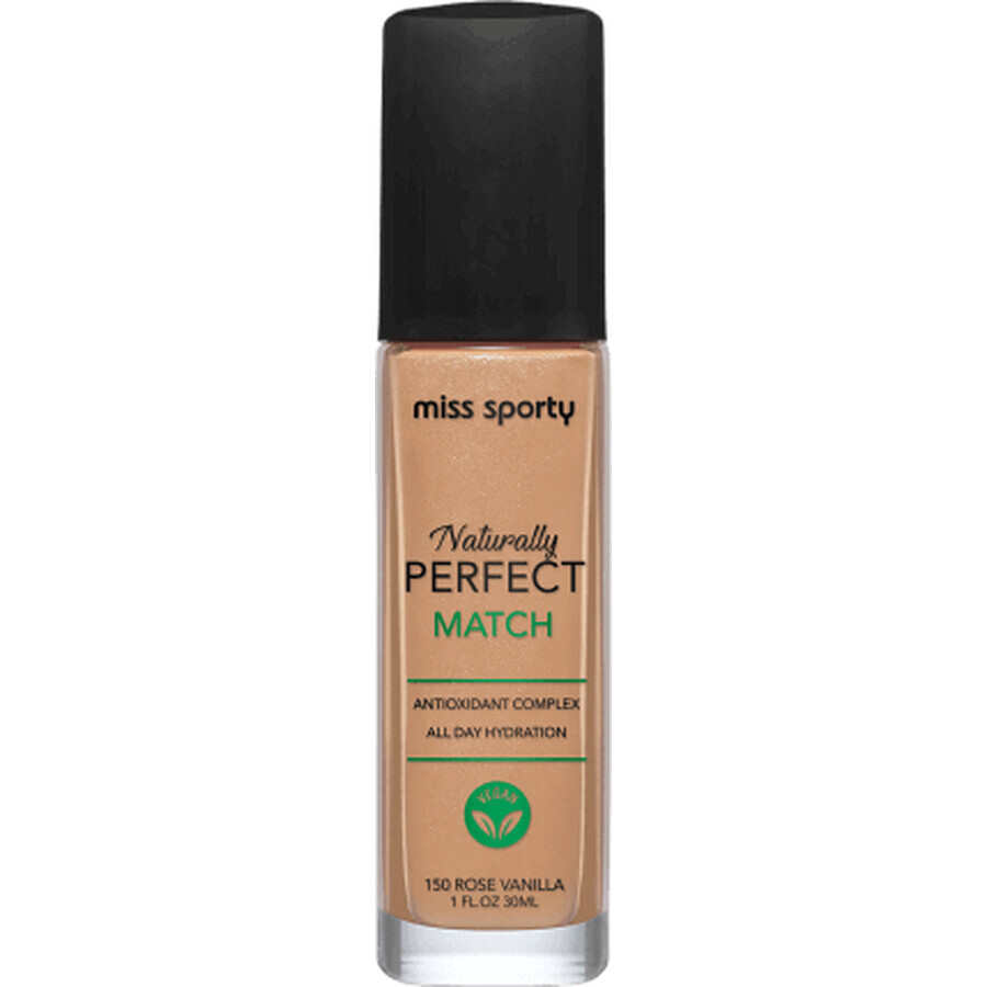 Miss Sporty Naturally Perfect Match foundation 150 Rose Vanilla, 30 ml